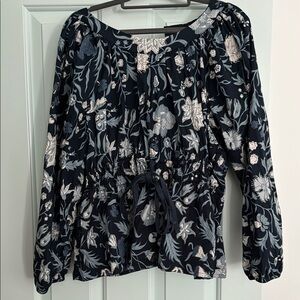 Floral blue and White Women's Top from Spartina